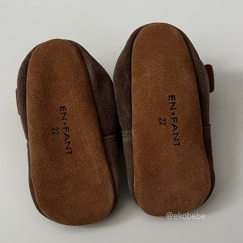 Baby Slippers Shoes Suede - Sand