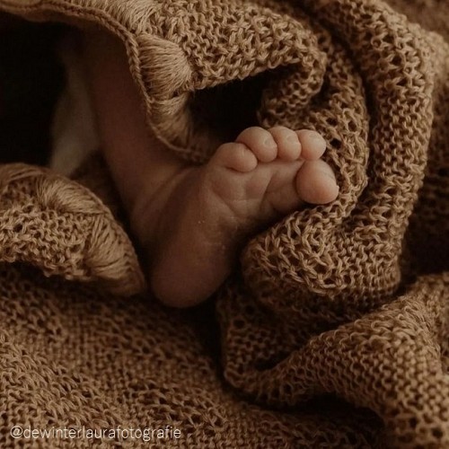 Disana Wool Baby Blanket - Caramel