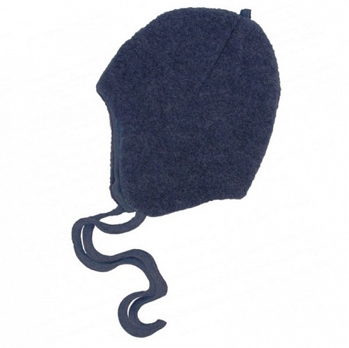 Wool Fleece Winter Baby Hat - Navy