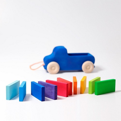 Grimms Zilais Auto Velkamā Rotaļlieta