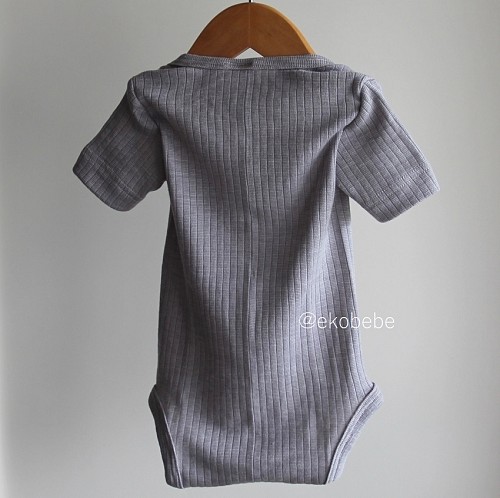 Cosilana Wool Silk Cotton Baby Body Short Sleeves