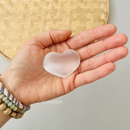 Selenite Gemstone Heart Shape