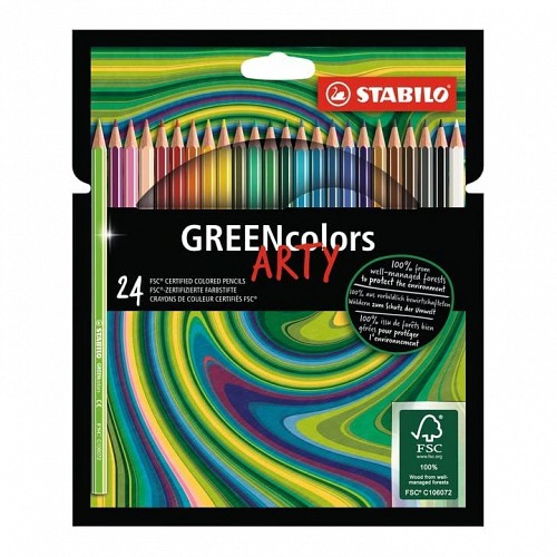 Stabilo GreenColors ARTY 24 Colors 3mm