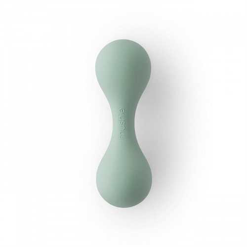 Mushie Silicone Baby Rattle Toy - Cambridge Blue