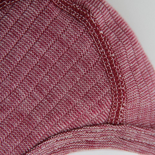 Cosilana Baby Bonnet Wool Silk Cotton - Wine Red