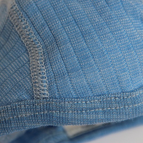 Cosilana Baby Bonnet Wool Silk Cotton - Blue