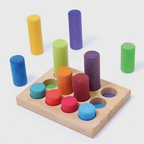 Grimms Stacking Game Small Rainbow Rollers