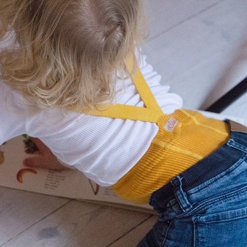 Silly Silas Bērnu Retro Zeķubikses ar Lencēm - Dzeltenas