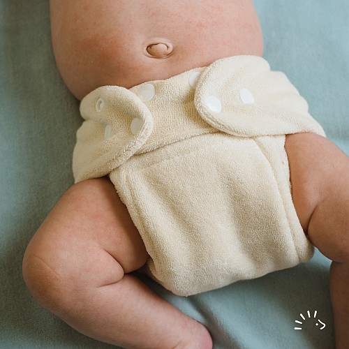Washable Organic Cotton Diaper - Newborn MiniSnap
