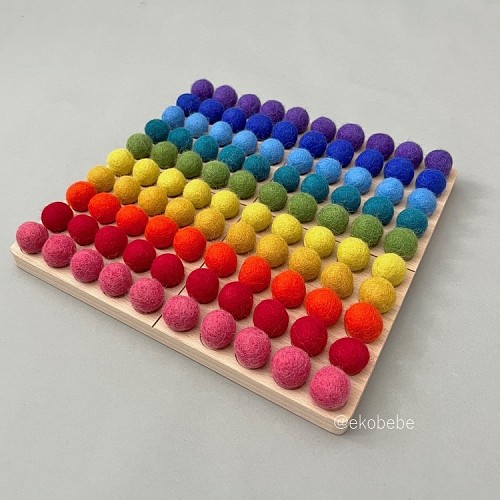 Montessori Counting Board - Rainbow