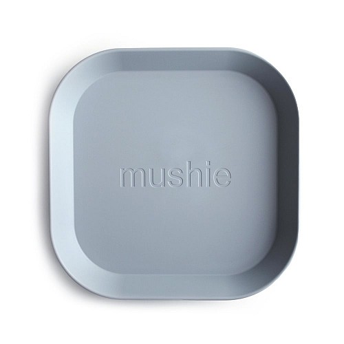 Mushie Dinner Plate Square Set of 2 (Cloud)