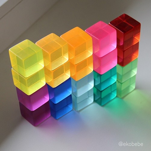 BAUSPIEL Lucent Cubes 20 pcs.