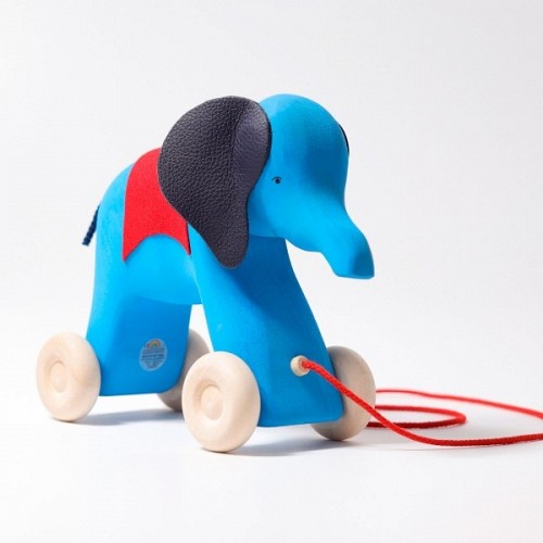 Grimms Pull Along Elephant Otto